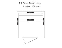 1-2 Person Hemlock Infrared Sauna w/ 4 Carbon Heaters
